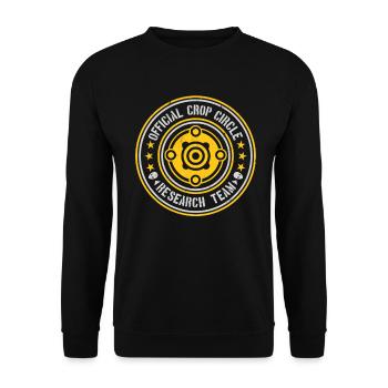 Offizielles Forschungsteam des Kornkreises | Außerirdische Nachricht - Unisex Pullover - Schwarz - Vorne - Alina (178cm) & Michal (187cm)