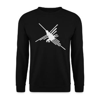 Nazca Lines | Las Líneas De Nazca Peru Geoglyphs - Unisex Sweatshirt - black - Front - Alina (178cm) & Michal (187cm)