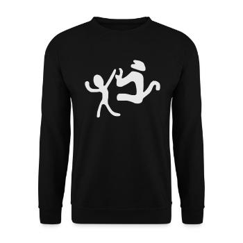 Nazca Lines | Peru Geoglyphs Las Líneas De Nazca - Unisex Sweatshirt - black - Front - Alina (178cm) & Michal (187cm)