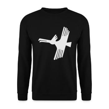 Nazca Lines | Peru Geoglyphs Las Líneas De Nazca - Unisex Sweatshirt - black - Front - Alina (178cm) & Michal (187cm)