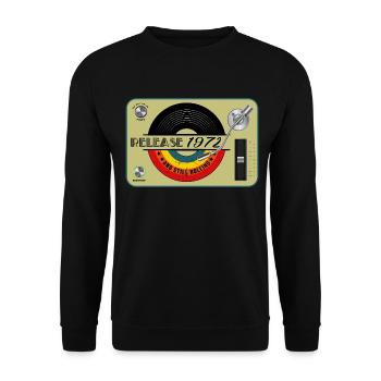 1972 geburtstag release 50 jahre 50.jubiläum retro - Unisex Pullover - Schwarz - Vorne - Alina (178cm) & Michal (187cm)