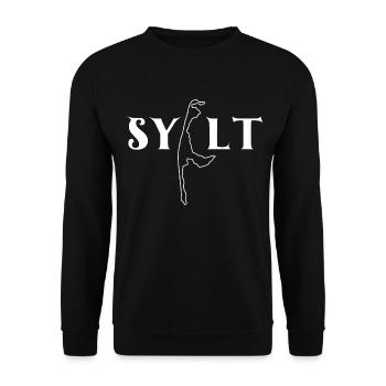 Die Insel Sylt - Unisex Pullover - Schwarz - Vorne - Alina (178cm) & Michal (187cm)