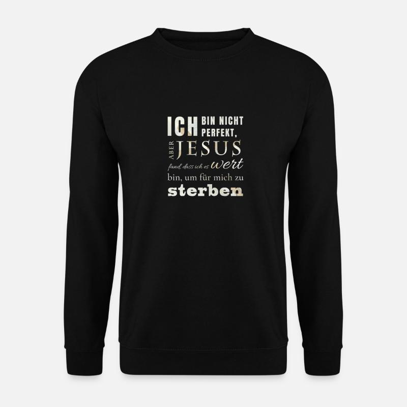 Jesus is Lord, Saves, Christus, Jesus, Bibel, God - Unisex Pullover - Schwarz