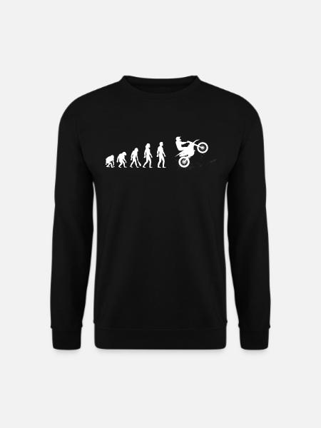 Motocross Evolution Mann - Unisex Pullover - Schwarz