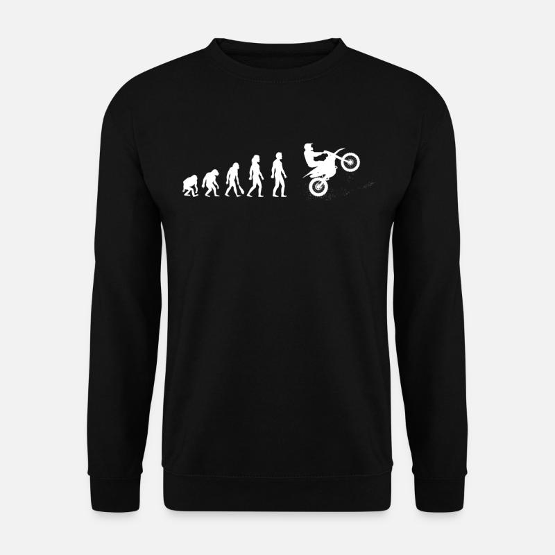 Men's motocross evolution - Unisex Sweatshirt - black