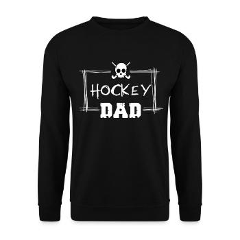 hockey sur gazon hockey hockey hockey hockeyé-papa - Sweat-shirt Unisexe - noir - Devant - Alina (178cm) & Michal (187cm)