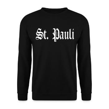 St. Pauli - Unisex Pullover - Schwarz - Vorne - Alina (178cm) & Michal (187cm)