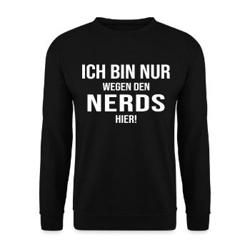 gamer nerds online game play zocker community - Unisex Pullover - Schwarz - Vorne - Alina (178cm) & Michal (187cm)