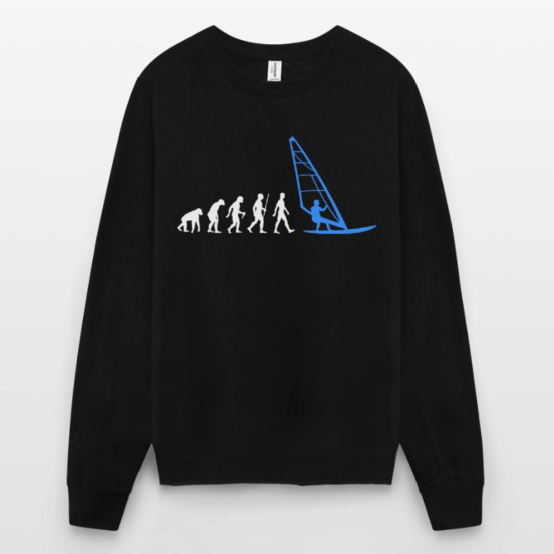 Windsurf Evolution Windsurfer Windsurfing Sweat-shirt Unisexe