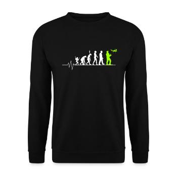Drones cardiaques - Sweat-shirt Unisexe - noir - Devant - Alina (178cm) & Michal (187cm)
