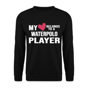 wasserball wasserballspieler wasserballer - Unisex Pullover - Schwarz - Vorne - Alina (178cm) & Michal (187cm)