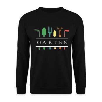 gardener colorful allotment gardening garden - Unisex Sweatshirt - black - Front - Alina (178cm) & Michal (187cm)