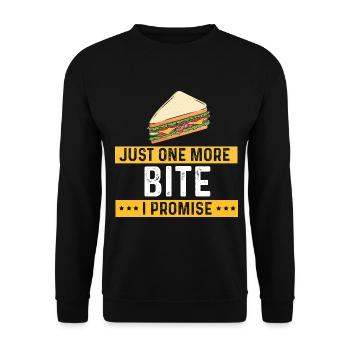 Nourriture Amour Sandwich Fromage Cadeau Ketchup - Sweat-shirt Unisexe - noir - Devant - Alina (178cm) & Michal (187cm)