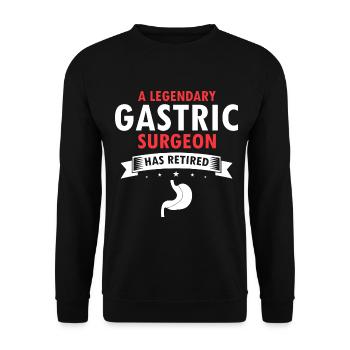 Conception de chirurgie gastrique pour un patient ayant subi un pontage gastrique - Sweat-shirt Unisexe - noir - Devant - Alina (178cm) & Michal (187cm)
