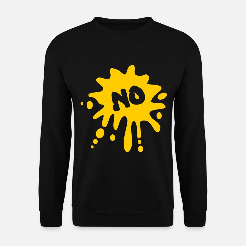 Nope, Paint Splashes - Unisex Sweatshirt - black
