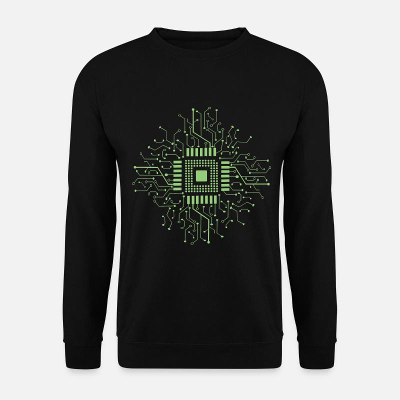 Microcontroller electronics - Unisex Sweatshirt - black