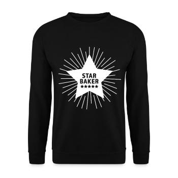 Star baker - Unisex Sweatshirt - black - Front - Alina (178cm) & Michal (187cm)