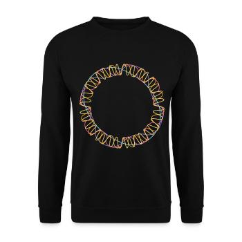 String Theory Science - Unisex Sweatshirt - black - Front - Alina (178cm) & Michal (187cm)