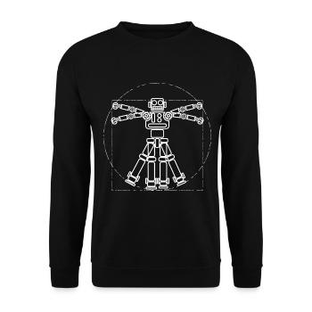Artificial intelligence - Unisex Sweatshirt - black - Front - Alina (178cm) & Michal (187cm)