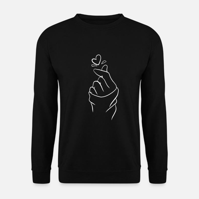 Herz kpop - Unisex Pullover - Schwarz