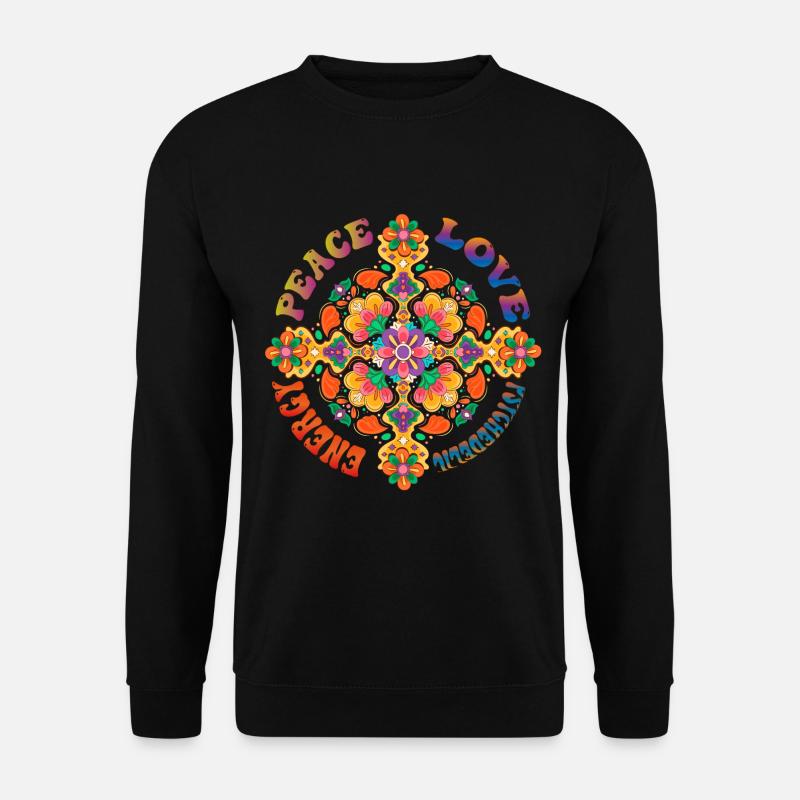 70s psychedelic - Unisex Sweatshirt - black