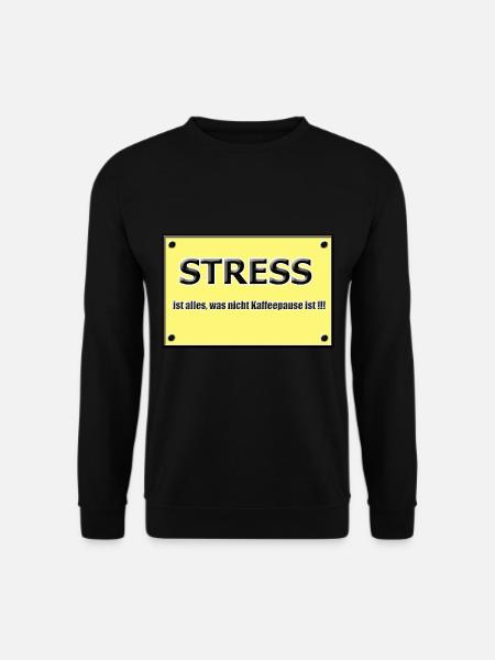 büro tshirt büro sprüche t-shirt fun shirt arbeit - Unisex Pullover - Schwarz