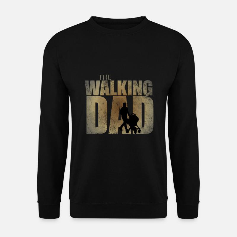 The Walking Dad Geschenk für werdende Papas - Unisex Pullover - Schwarz