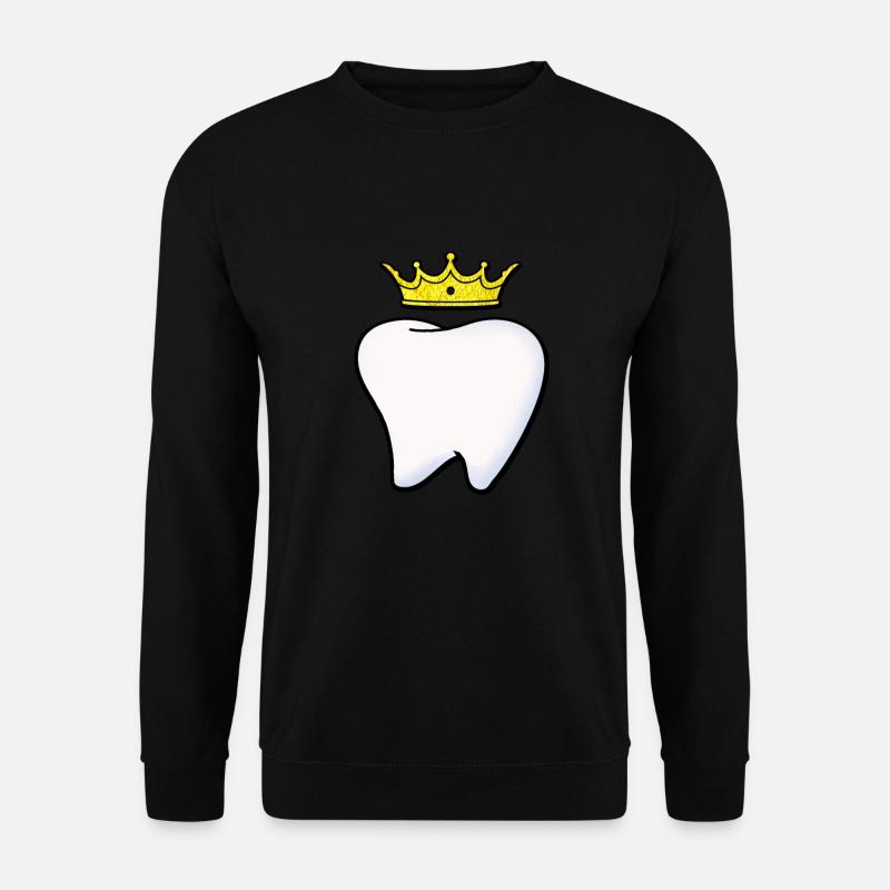 zahn zähne Zahnarzt - Unisex Pullover - Schwarz