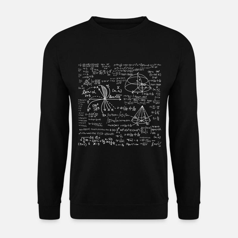 Formule carrée drôle de mathématiques - Sweat-shirt Unisexe - noir
