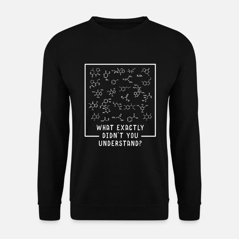 Chemie Wissenschaftler Frage - Unisex Pullover - Schwarz