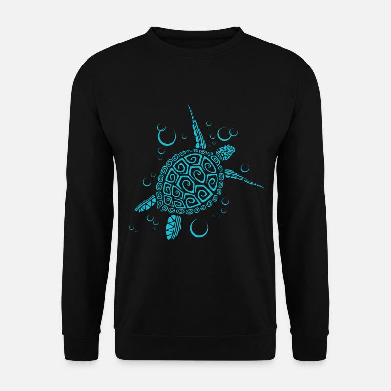 Liebe Schildkröte - Unisex Pullover - Schwarz