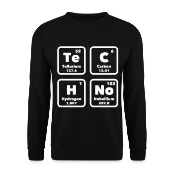 Raver Chemie - Sweat-shirt Unisexe - noir - Devant - Alina (178cm) & Michal (187cm)