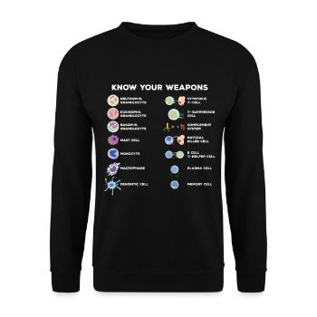 Wissenschaft Experimente - Unisex Pullover - Schwarz - Vorne - Alina (178cm) & Michal (187cm)