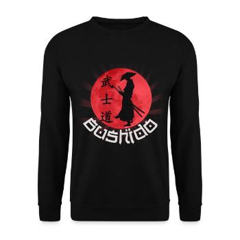 Bushido - Unisex Pullover - Schwarz - Vorne - Alina (178cm) & Michal (187cm)