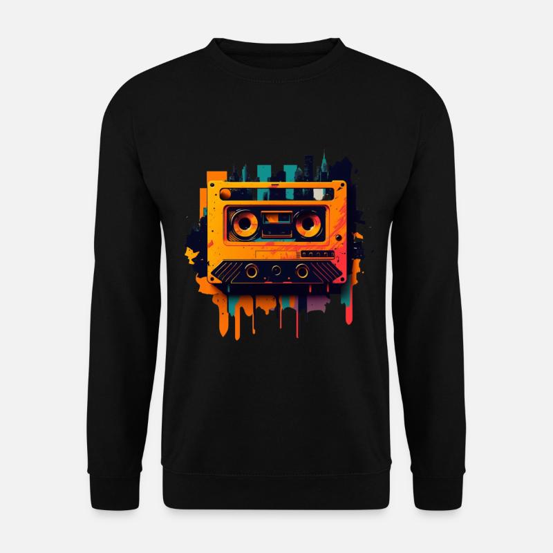 Retro Mixtape - Unisex Pullover - Schwarz