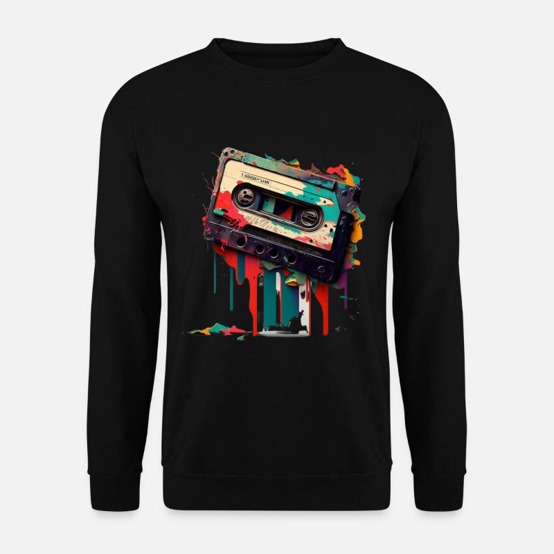 Retro Mixtape - Unisex Sweatshirt - black