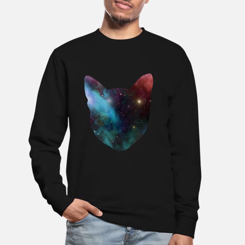 chat de l'espace cadeau de chat de l'espace Sweat-shirt Unisexe