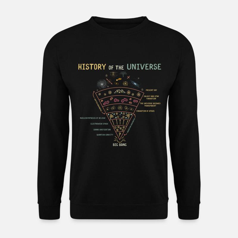 Geschichte des Universums Astrophysik - Unisex Pullover - Schwarz