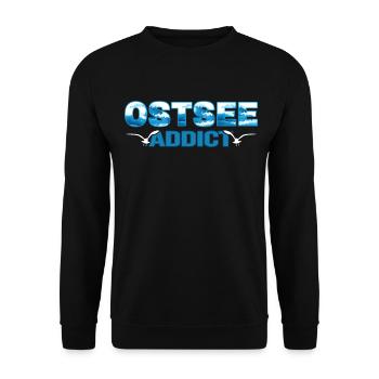 ostsee möwe strandfeeling sommer-vibes rügen - Unisex Sweatshirt - black - Front - Alina (178cm) & Michal (187cm)
