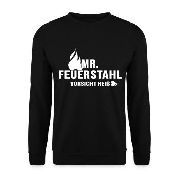 Feuerstahl Wild Bushcraft Outdoor Survival Jungle - Unisex Pullover - Schwarz - Vorne - Alina (178cm) & Michal (187cm)