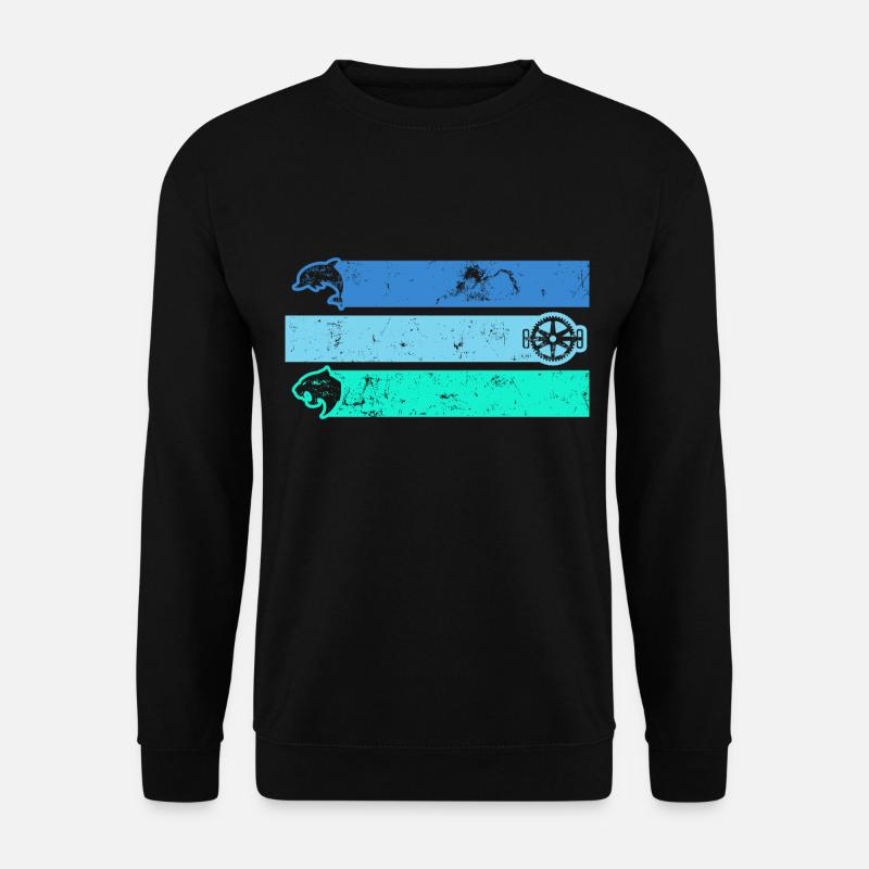 Triathlète de triathlon TRI « natation-vélo-course » - Sweat-shirt Unisexe - noir