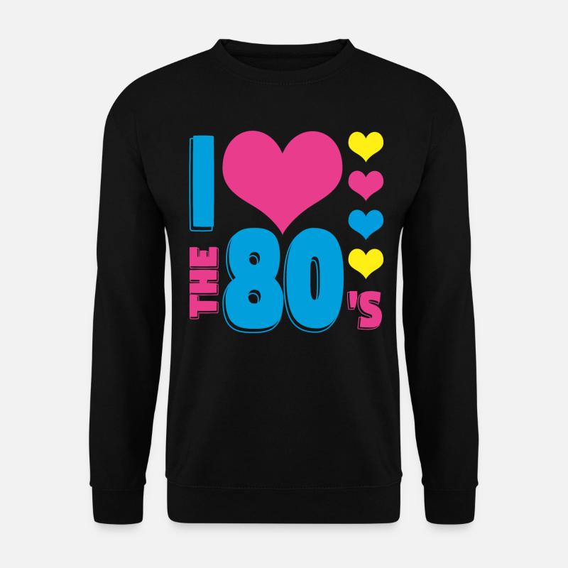 80er - Unisex Pullover - Schwarz