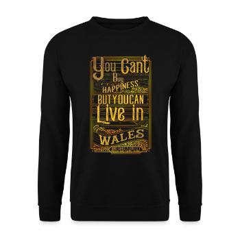 Pays de Galles - Sweat-shirt Unisexe - noir - Devant - Alina (178cm) & Michal (187cm)