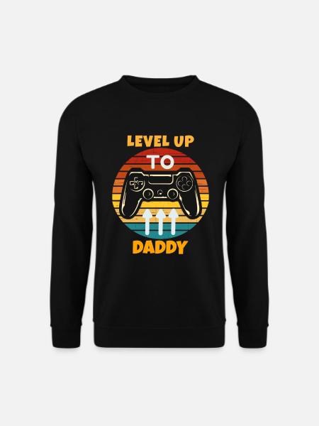 Leveled Up To Daddy - Unisex Sweatshirt - black