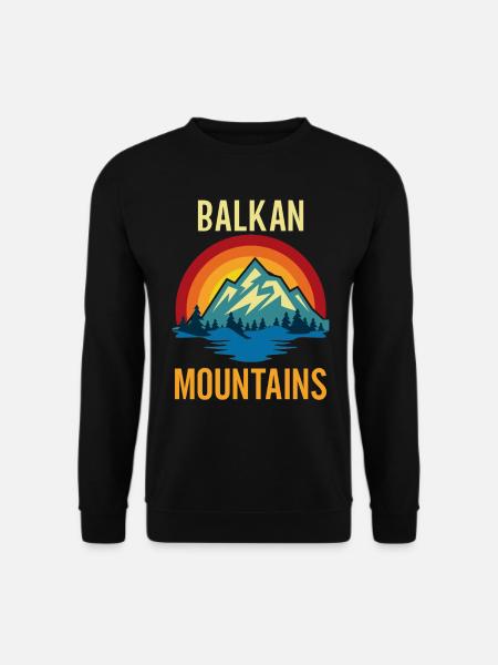Balkan Mountains Sunset - Unisex Sweatshirt - black
