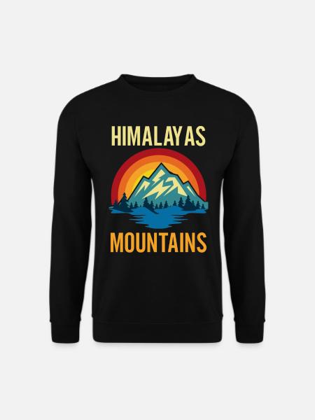 Himalayas Mountains Sunset - Unisex Sweatshirt - black