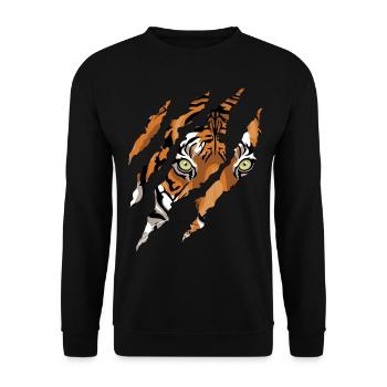 Tiger Claws - Unisex Sweatshirt - black - Front - Alina (178cm) & Michal (187cm)