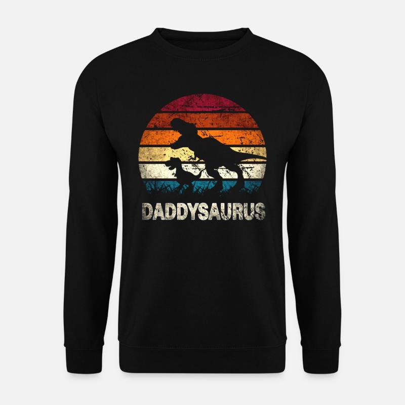 Daddysaurus - Unisex Pullover - Schwarz