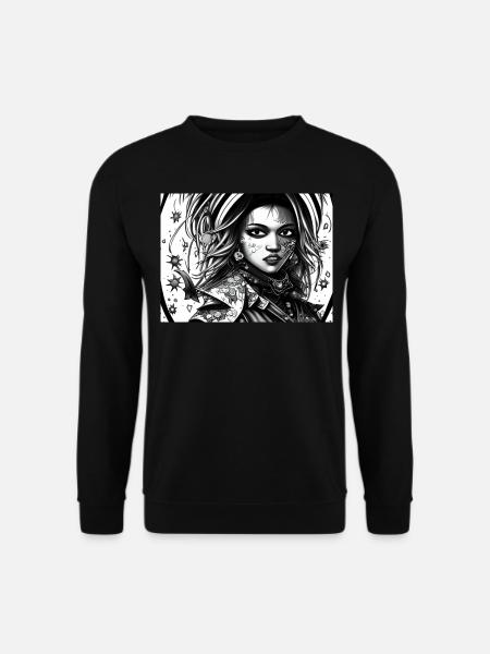Yuki - Unisex Pullover - Schwarz