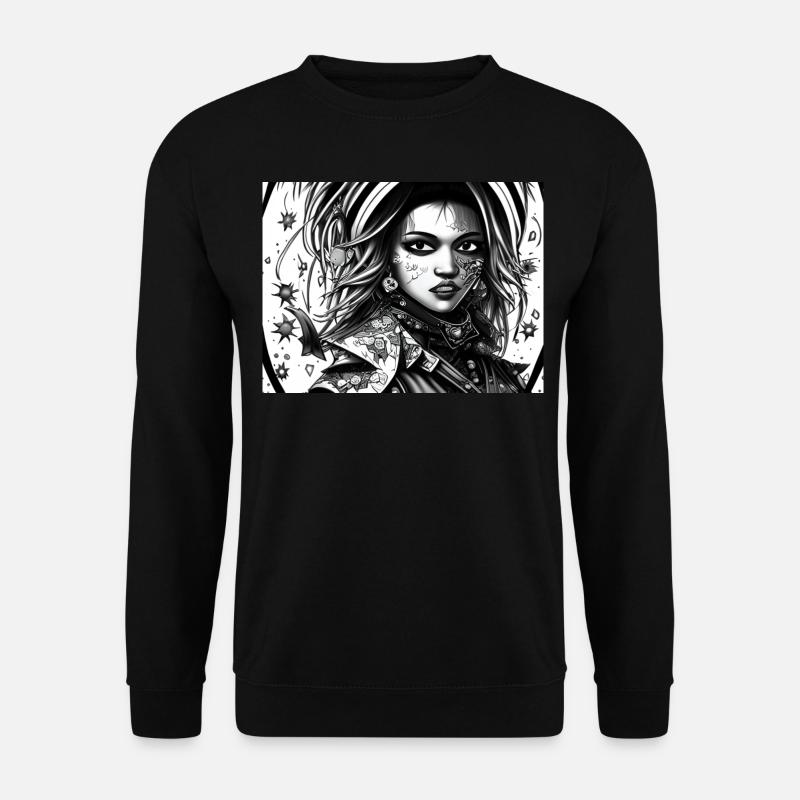 Yuki - Unisex Pullover - Schwarz